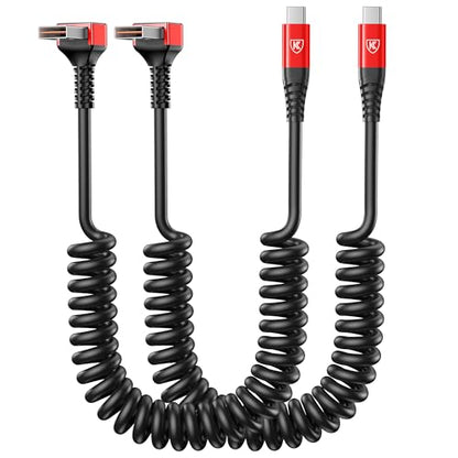 USB A to USB C Cable 90 Degree (2 Count)
