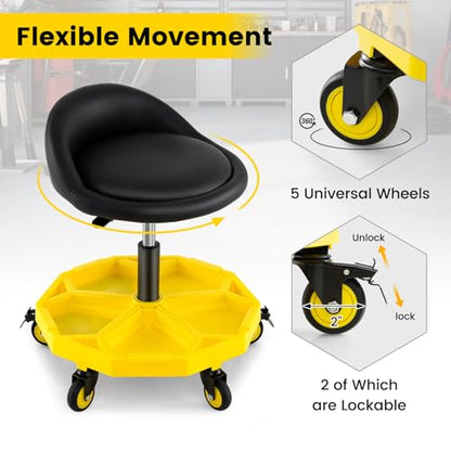 Rolling Garage Stool