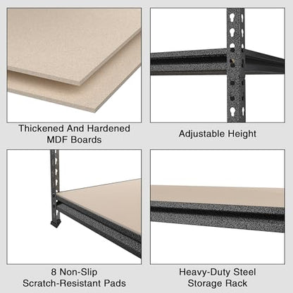 5 Tier Adjustable Metal Shelving