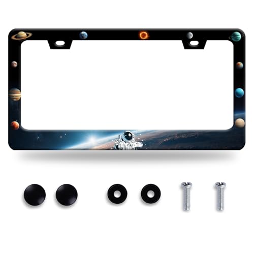 Plantes License Plate Frame Stainless Steel Car Accessory 6.3x12.3 Inch