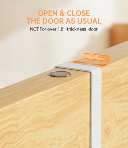 Broom Holder Over The Door with Hooks