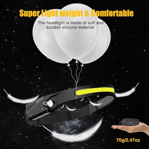 Headlamp Rechargeable 3PCS (3 Count)