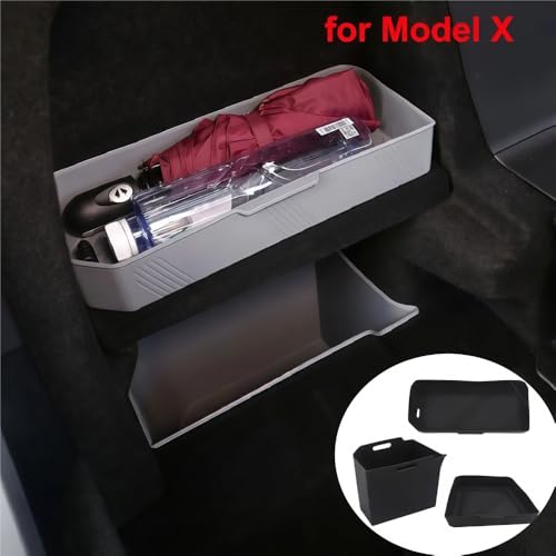 GGCLIMAX Car Organizer Rear Trunk Side Storage Box Compatible with Tesla Model X 2022