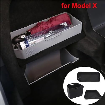 GGCLIMAX Car Organizer Rear Trunk Side Storage Box Compatible with Tesla Model X 2022