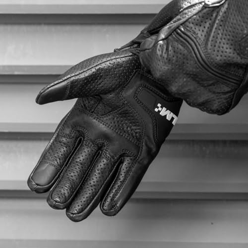 Goatskin Leather Motorcycle Motorbike Powersports Racing Gloves Touchscreen for Men and Women Model DN01