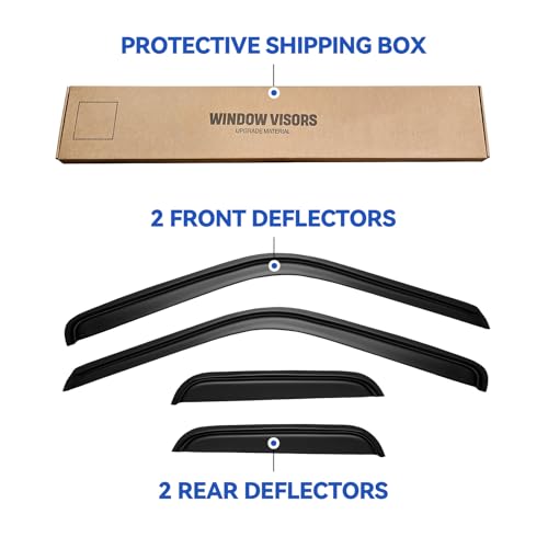Window Visors Rain Guards for 1988