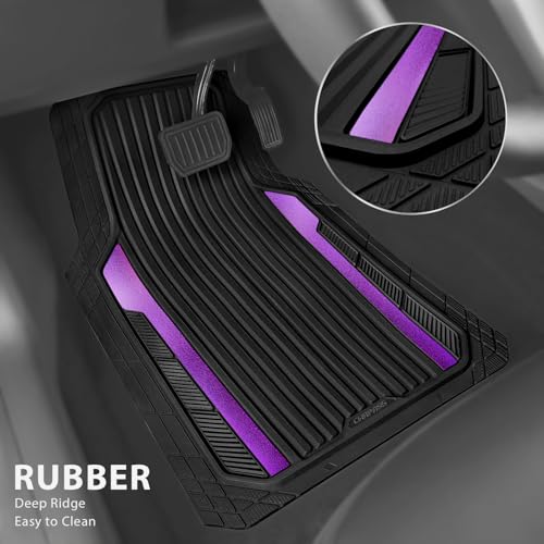 Heavy Duty Rubber Car Mats Metallic