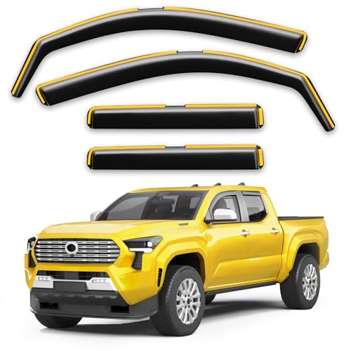 Window Visors Rain Guards for Toyota Tacoma 2024 (4 Count)