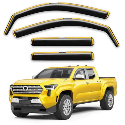 Window Visors Rain Guards for Toyota Tacoma 2024 (4 Count)