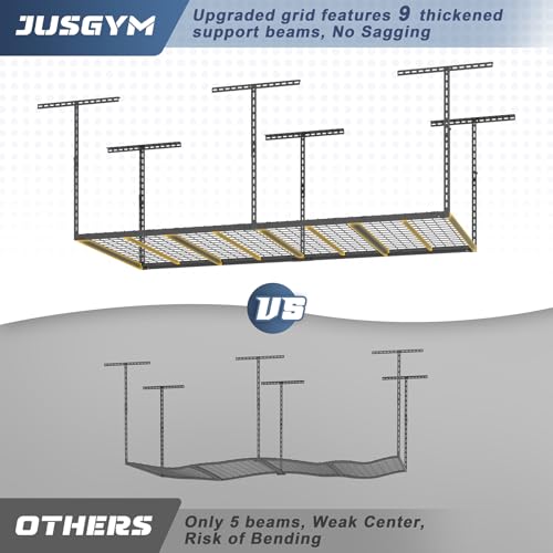 4X8FT Overhead Garage Storage Rack 750LBS Capacity