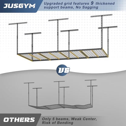 4X8FT Overhead Garage Storage Rack 750LBS Capacity