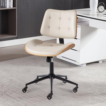 Home Office Desk Chair with Rubber Wheels