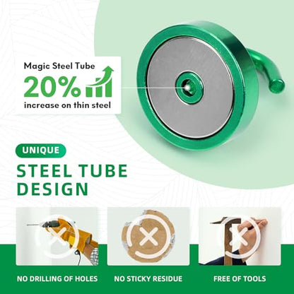 Magnetic Hooks Steel Tube Design for Cruise (10 Count)