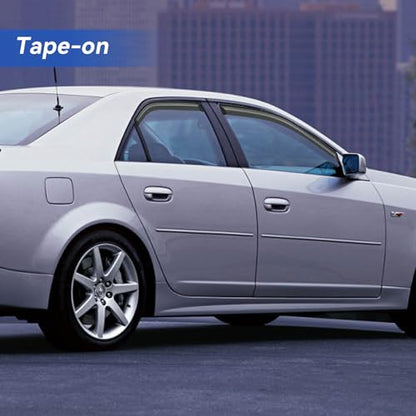 Window Visors Rain Guards for 2003 2004 2005 2006 2007 Cadillac CTS (4 Count)