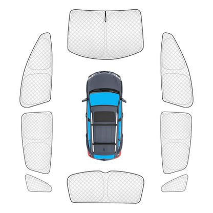 8pcs Thicken Sun Shades for Volkswagen VW ID.4 2021