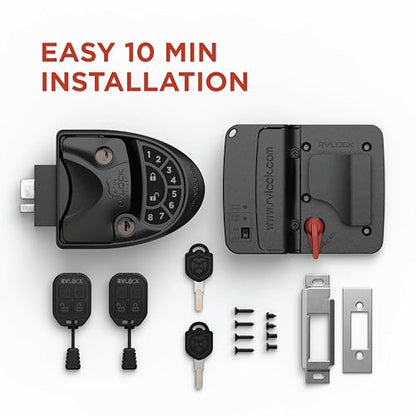 V4 Keyless Entry RV Door Lock with Premium Keypad & Full Metal
