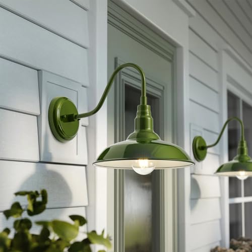 14in Outdoor Gooseneck Lights for Farmhouse