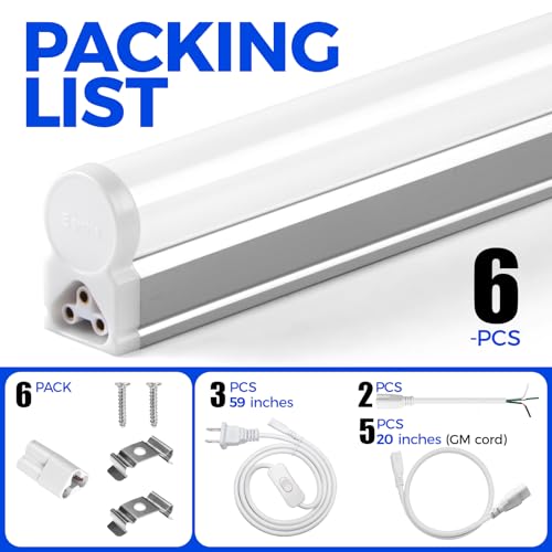 T5 LED Shop Light 2FT (6 Count)