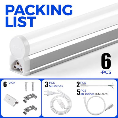 T5 LED Shop Light 2FT (6 Count)
