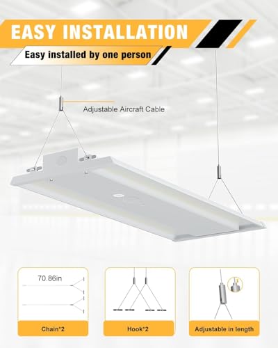 4Pack 165W LED Linear High Bay Light (4 Count)