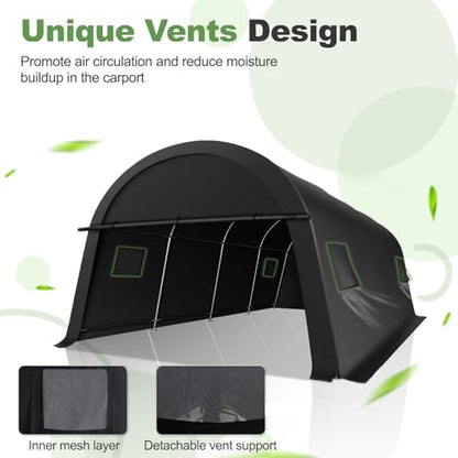 Carport 20x20 Heavy Duty 2 Car Carport Canopy