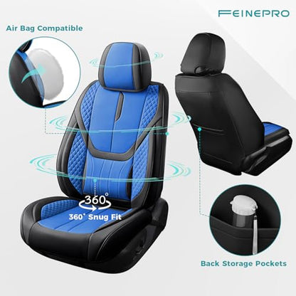 Universal Car Seat Covers for SUVs Sedans Trucks BlackBlue