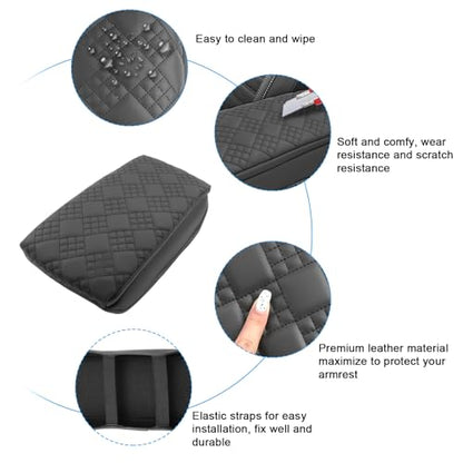 for 2025 Jeep Wagoneer S Armrest Cover Pad for 2025 Jeep Wagoneer S Accessories 2025 Wagoneer S Center Console Cover 2025 Wagoneer S Middle Console Cover Cushion