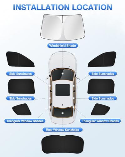 Windshield Sun Shade for 2020 (8 Count)