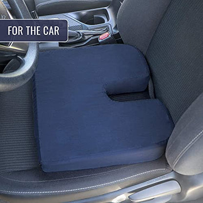 Sloping Back Foam Seat Cushion for Coccyx Pain Relief
