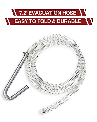 15 Gallon Oil Drain Pan with Hand Pump & 8 Ft Hose