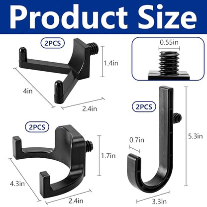 6 Pcs ABS Storage Shed Tool Hooks (6 Count)