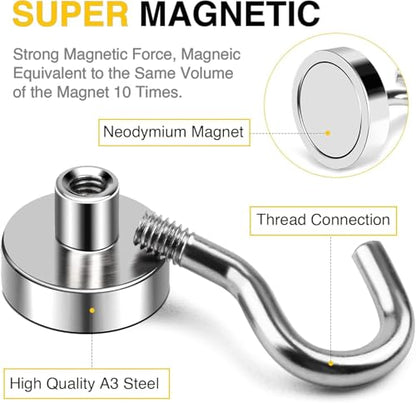 Magnetic Hooks 120pcs 30lbs Cruise Essentials 2026 Magnet Hook (120 Count)
