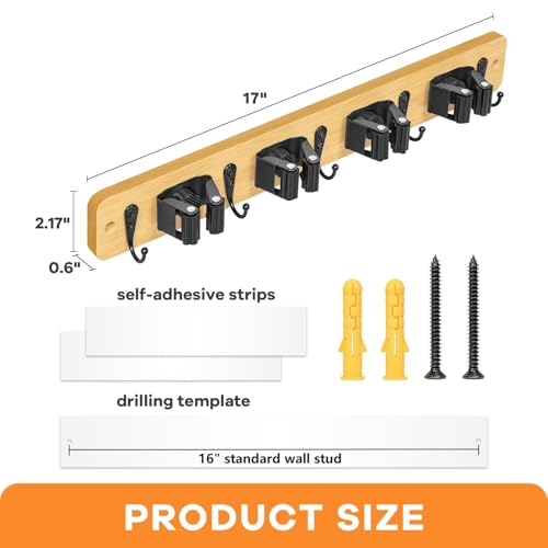 Broom Holder Wall Mount