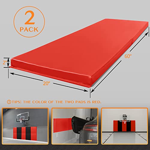 2 Pack Sport Wall Pads 2” Thick Foam Protection Padding Basketball Gym Garage Protectors
