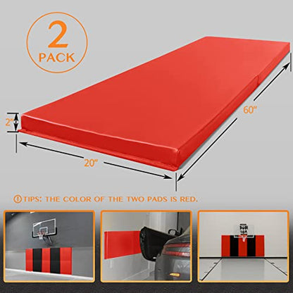 2 Pack Sport Wall Pads 2” Thick Foam Protection Padding Basketball Gym Garage Protectors