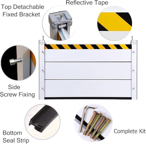 Reusable Heavy Duty Aluminum Flood Barriers for Home Exterior