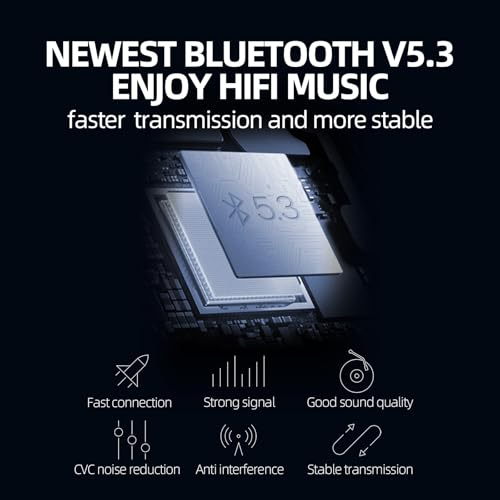 Bluetooth V5.4 AUX Car Adapter FM Transmitter