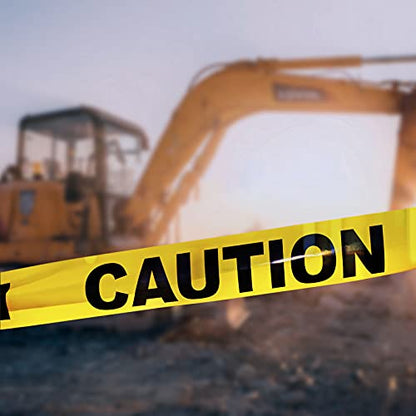 2 Pack Yellow Caution Tape Roll (2000 Foot)