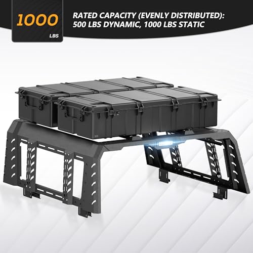 22" High Overland Bed Racks Truck Cargo Carrier Compatible with 2020