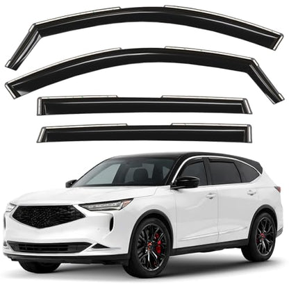Window Deflectors Smoke Tinted in