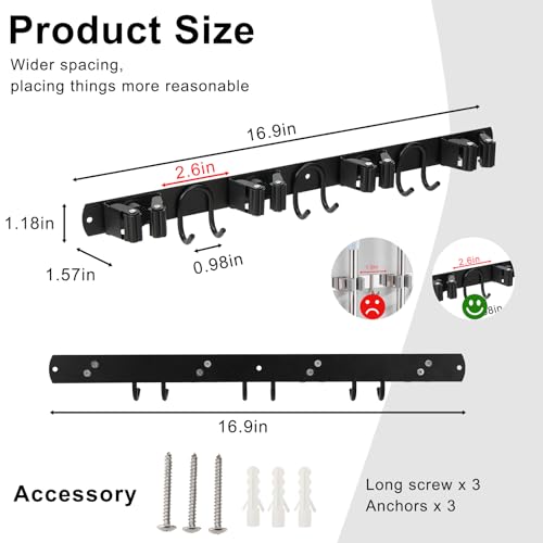 Broom Holder Wall Mount