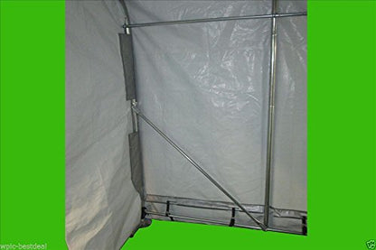 20'x22' Heavy Duty Carport with Zipper Doors