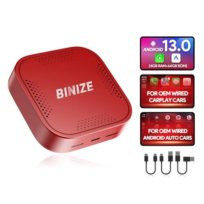 Wireless CarPlay Android AUTO Multimedia Video Box Android 13