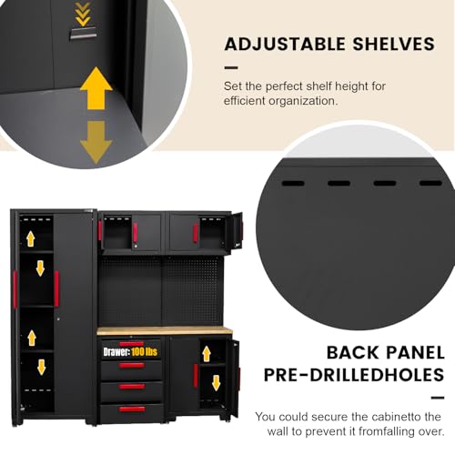 6 Pcs Garage Storage Cabinet System (6 Count)