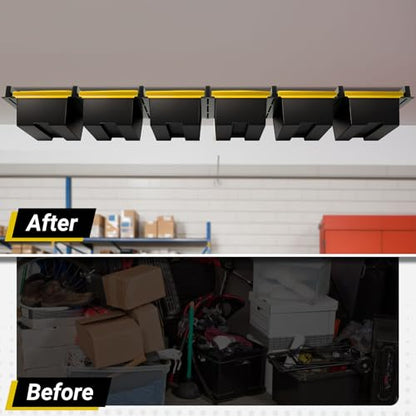 6 bin Overhead Garage Storage Rack (7 Count)