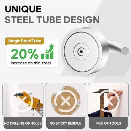 Magnetic Hooks Steel Tube Design for Cruise (10 Count)