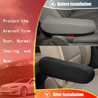 2PC Car Front Seat Armrest Covers