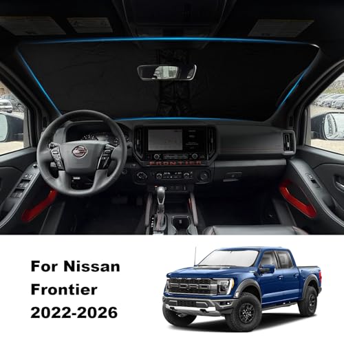 Foldable Front Windshield Sunshade fit for Nissan Frontier 2022