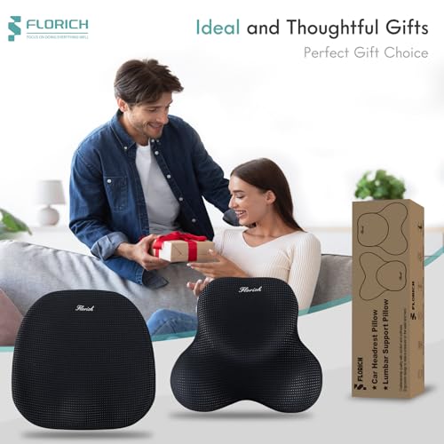 Car Seat Cushion and Lumbar Support Pillow for Office Chair Car