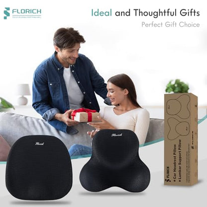 Car Seat Cushion and Lumbar Support Pillow for Office Chair Car